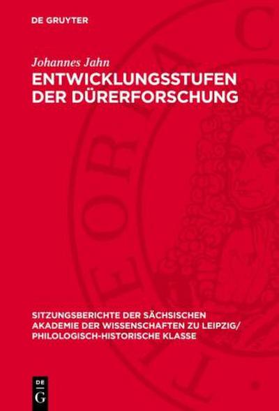 Entwicklungsstufen der Dürerforschung