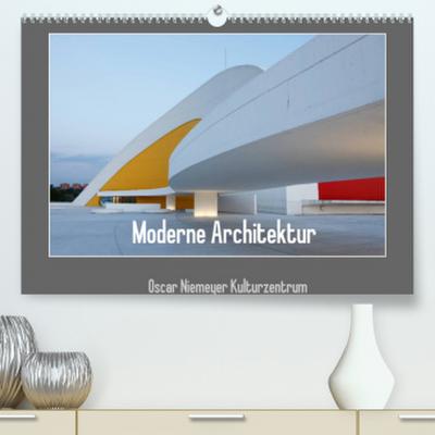 Moderne Architektur - Oscar Niemeyer Kulturzentrum (Premium, hochwertiger DIN A2 Wandkalender 2022, Kunstdruck in Hochglanz)