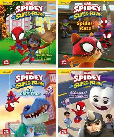 Nelson Mini-Bücher: 4er Spidey und seine Freunde 9-12