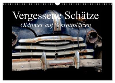 Vergessene Schätze - Oldtimer auf Schrottplätzen (Wandkalender 2025 DIN A3 quer), CALVENDO Monatskalender