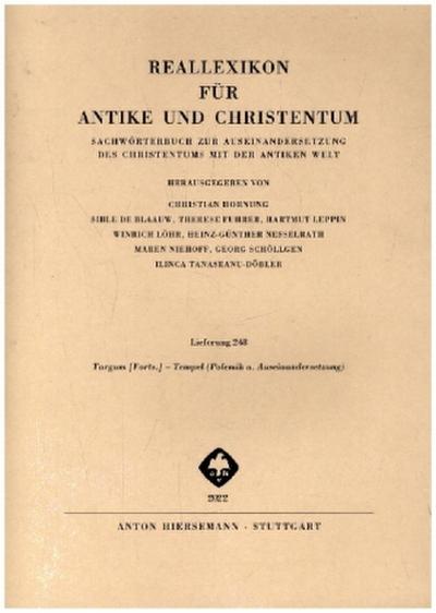 Reallexikon für Antike und Christentum