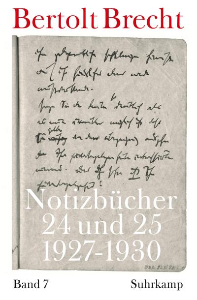 Notizbücher Notizbücher 24 und 25 (1927-1930)