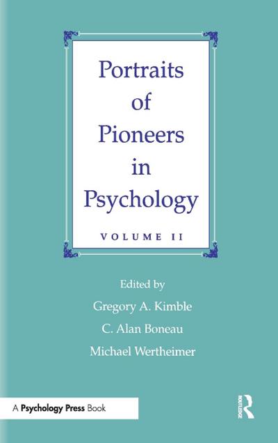 Portraits of Pioneers in Psychology