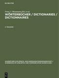 Wörterbücher / Dictionaries / Dictionnaires. 3. Teilband