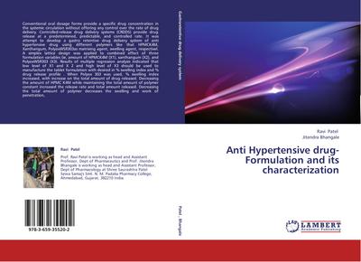 Anti Hypertensive drug- Formulation and its characterization
