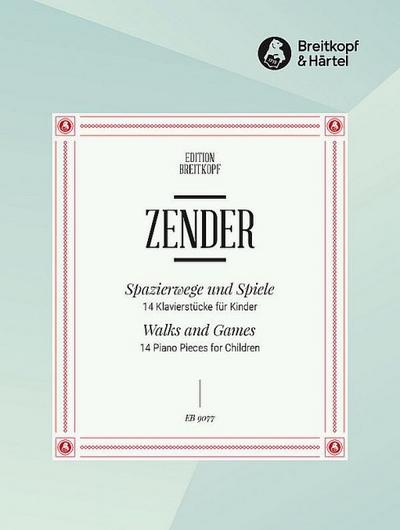 Spazierwege und Spiele - 14 Klavierstücke für Kinderfür Klavier