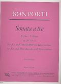 Sonata a tre F-Dur op.4,9 für2 Blockflöten (AT) und Bc