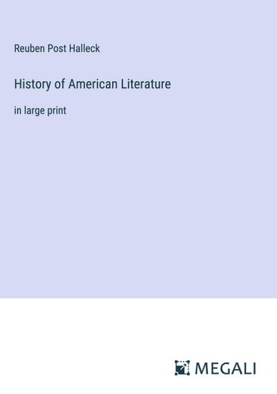 History of American Literature