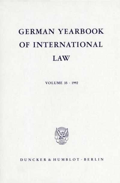 German Yearbook of International Law - Jahrbuch für Internationales Recht.