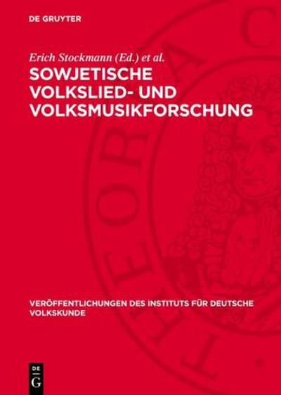 Sowjetische Volkslied- und Volksmusikforschung