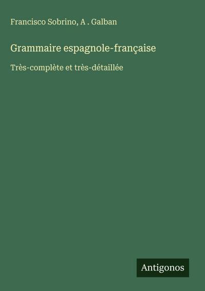 Grammaire espagnole-française