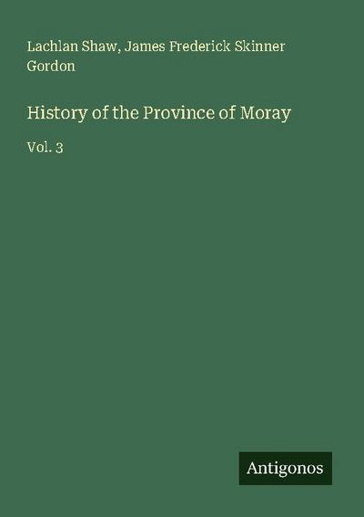 History of the Province of Moray