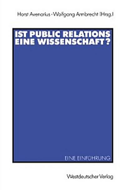 Ist Public Relations eine Wissenschaft?