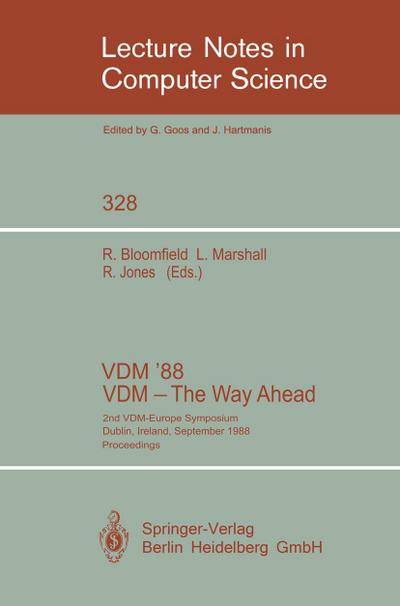 VDM ’88. VDM - The Way Ahead