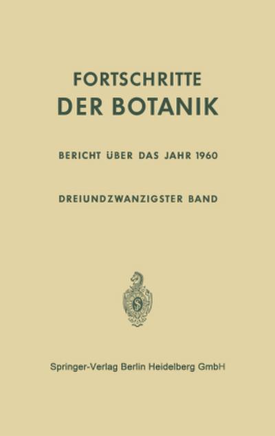 Bericht über das Jahr 1960
