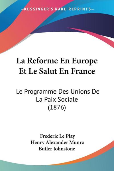 La Reforme En Europe Et Le Salut En France