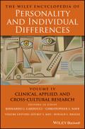 The Wiley Encyclopedia of Personality and Individual Differences, Volume 4, Clinical, Applied, and Cross-Cultural Research