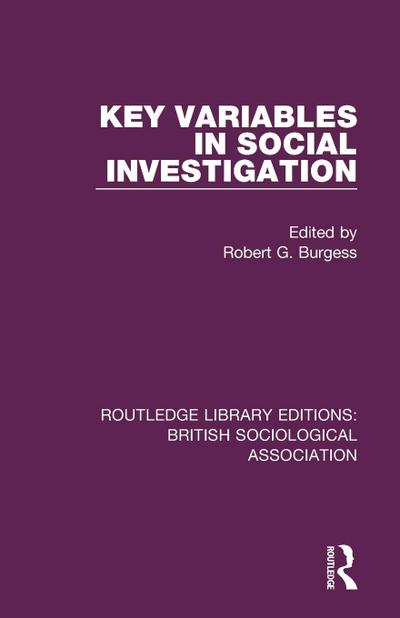 Key Variables in Social Investigation