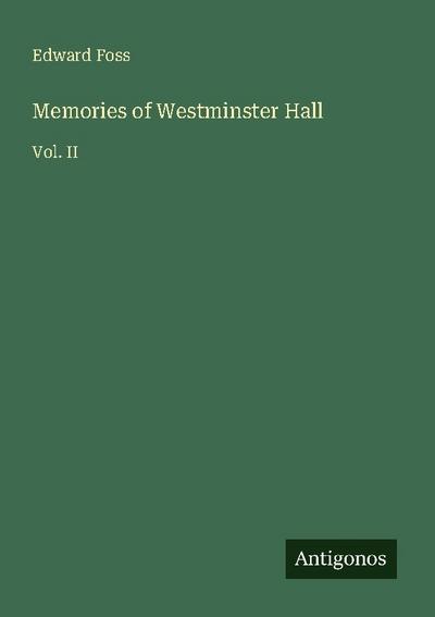 Memories of Westminster Hall