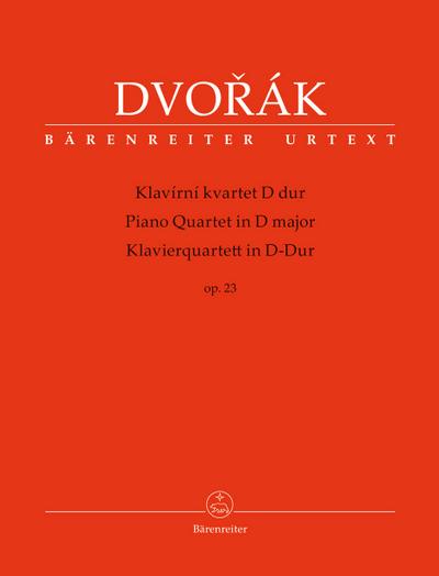 Quartett D-Dur op.23für Klavier, Violine, Viola und Violoncello