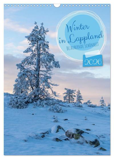 Winter in Lappland - Bezaubernde Schönheit (Wandkalender 2026 DIN A3 hoch), CALVENDO Monatskalender