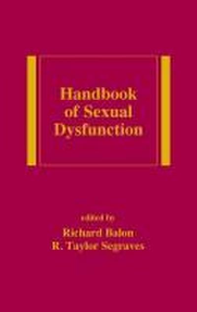 Handbook of Sexual Dysfunction