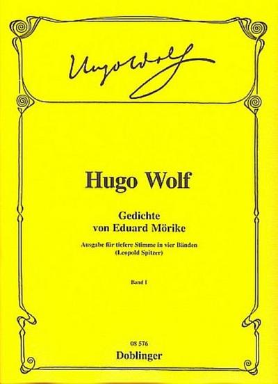 Gedichte von Eduard Mörike Band 1für Gesang (tief) und Klavier