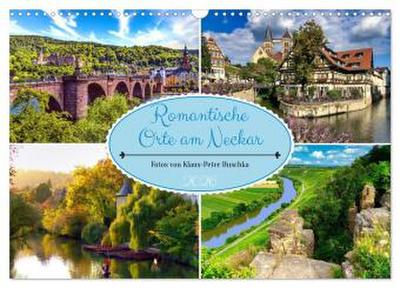 Romantische Orte am Neckar (Wandkalender 2026 DIN A3 quer), CALVENDO Monatskalender