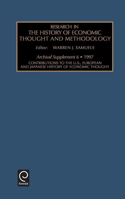 Contributions to the U.S., European and Japanese History of Economic Thought