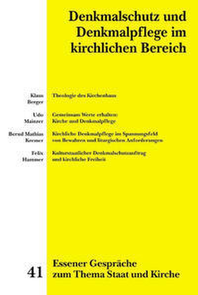Essener Gespräche zum Thema Staat und Kirche 41