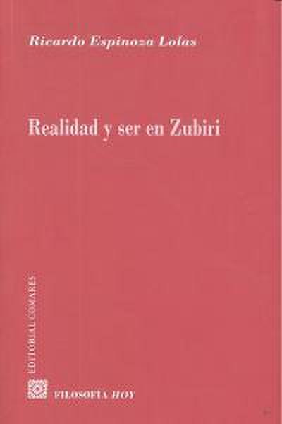 Realidad y ser en Zubiri