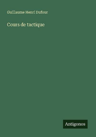 Cours de tactique