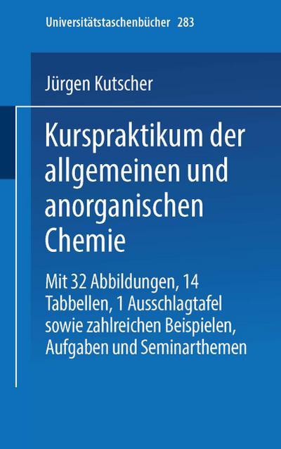 Kurspraktikum der allgemeinen und anorganischen Chemie
