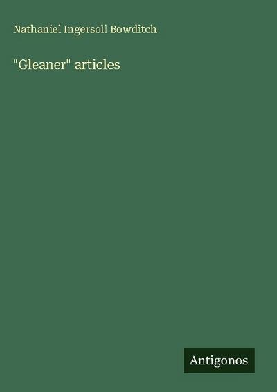 "Gleaner" articles