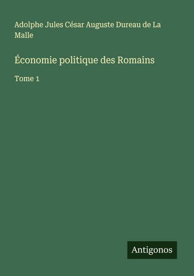 Économie politique des Romains