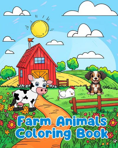 Farm Animals Coloring Book