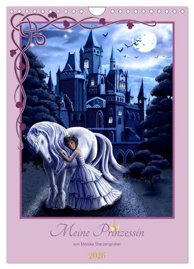 Meine Prinzessin (Wandkalender 2026 DIN A4 hoch), CALVENDO Monatskalender