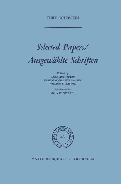 Selected Papers/Ausgewählte Schriften