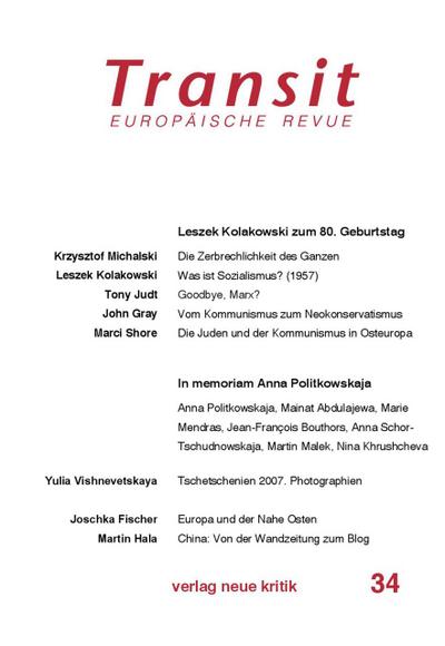 Transit 34. Europäische Revue