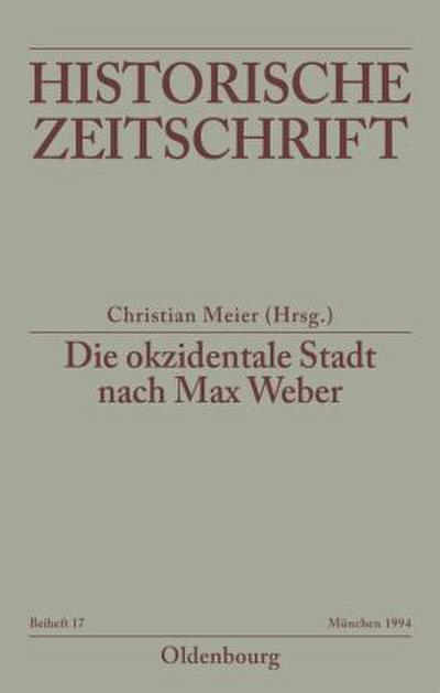 Die okzidentale Stadt nach Max Weber