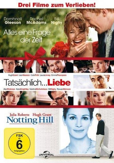 Alles eine Frage der Zeit / Tatsächlich ... Liebe / Notting Hill, 3 DVDs