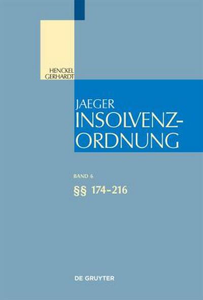 Insolvenzordnung §§ 174-216