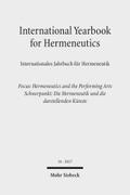 International Yearbook for Hermeneutics / Internationales Jahrbuch für Hermeneutik