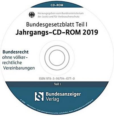 Bundesgesetzblatt Teil I Jahrgangs-CD-ROM 2019, CD-ROM