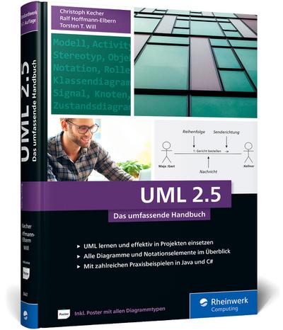 UML 2.5: Das umfassende Handbuch (Ausgabe 2021) – inkl. DIN A2-Poster mit allen Diagrammtypen