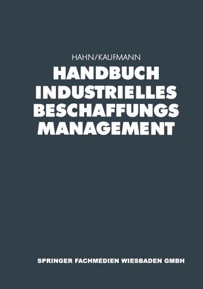 Handbuch Industrielles Beschaffungsmanagement