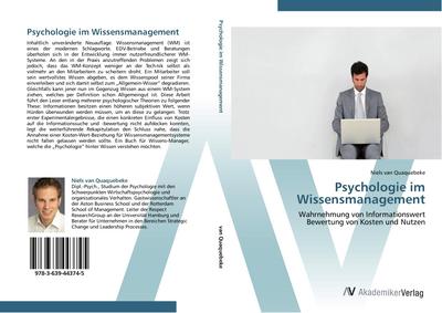 Psychologie im Wissensmanagement