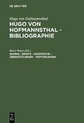 Werke - Briefe - Gespräche - Übersetzungen - Vertonungen