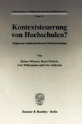 Kontextsteuerung von Hochschulen?