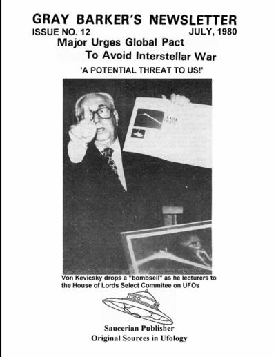 Gray Barker’s Newsletter No. 12 (July) 1980